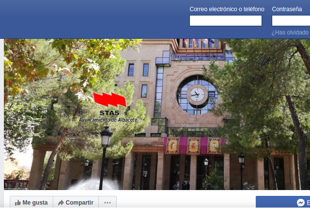 2 años en Facebook informando y compartiendo actualidad del STAS en el Ayuntamiento de Albacete 2 años en Facebook informando y compartiendo actualidad del STAS en el Ayuntamiento de Albacete