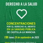 🟣 29 DE SEPTIEMBRE | Concentraciones: derecho al aborto en la Sanidad Pública