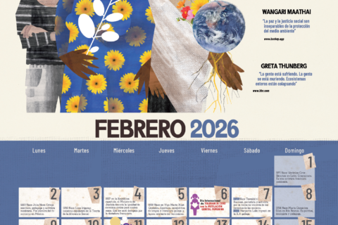 🟣 CALENDARIO MUJER 2026 | Febrero. Activistas, MEDIO AMBIENTE