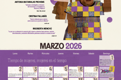 🟣 CALENDARIO MUJER 2026 | Marzo. Activistas, DDHH y violencias contra las mujeres