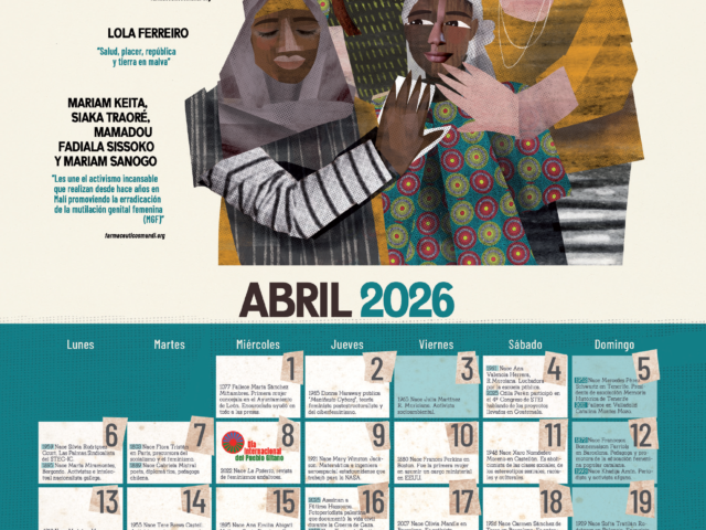 🟣 CALENDARIO MUJER 2026 | Abril. Activistas, Derechos a la salud afectivo y sexual