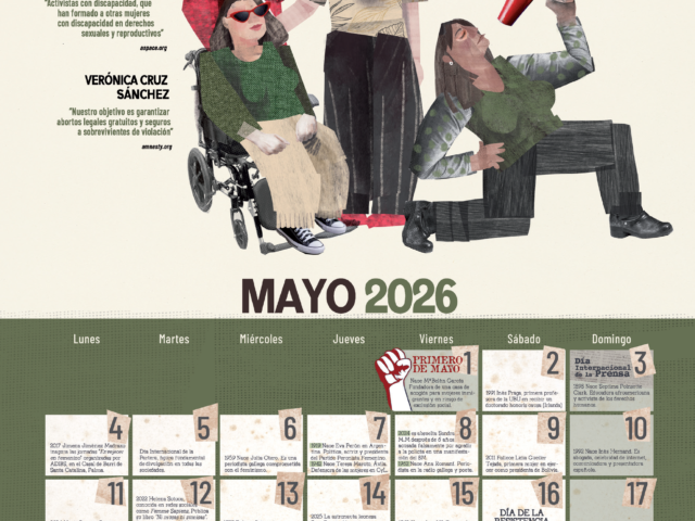 🟣 CALENDARIO MUJER 2026 | Mayo. Activistas, Derechos reproductivos