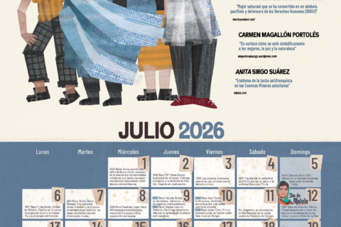 🟣 CALENDARIO MUJER 2026 | Julio. Activistas PACIFISTAS y ANTIMILITARISTAS