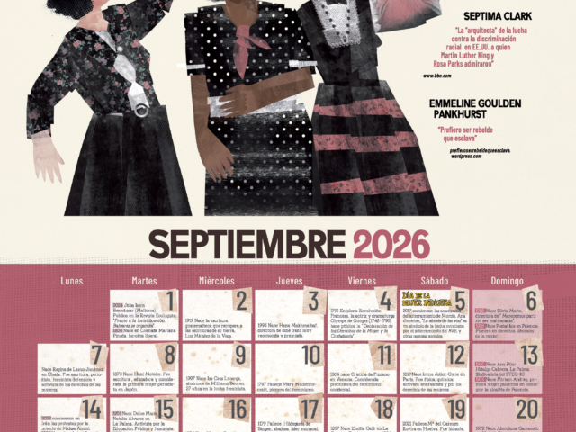 🟣 CALENDARIO MUJER 2026 | Septiembre. SUFRAGISTAS y DERECHOS CIVILES